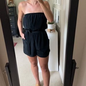 Tube Top Romper w/ Pockets